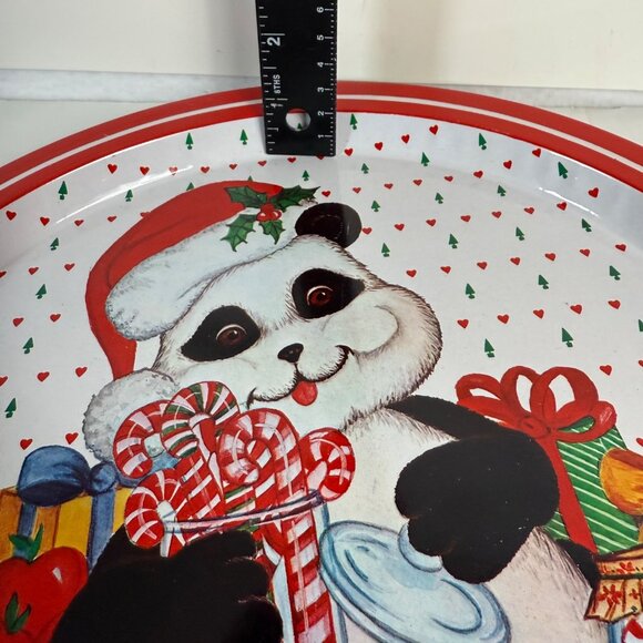 Retro Christmas Metal Cookie Trays Holiday Kitchen Decor Cookie Exchange Swap - Picture 13 of 16